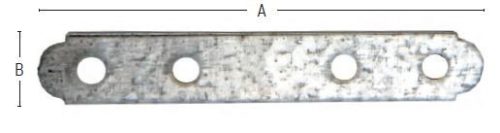 38208 - asztalos lapos egyenes toldóelem, galvanizált, 120mmX25mm (100db)